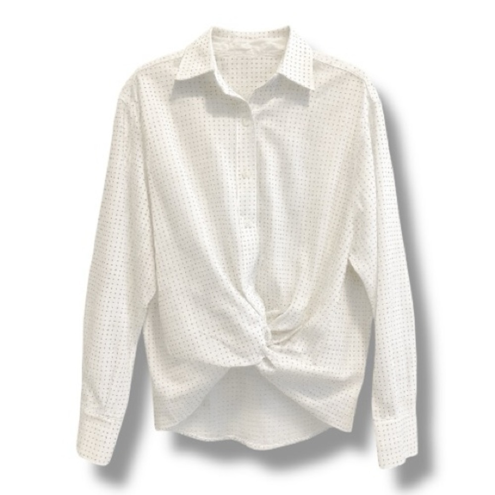 Young Fabulous & Broke Twisted Front Blouse Oversized S